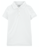 White Pique Polo